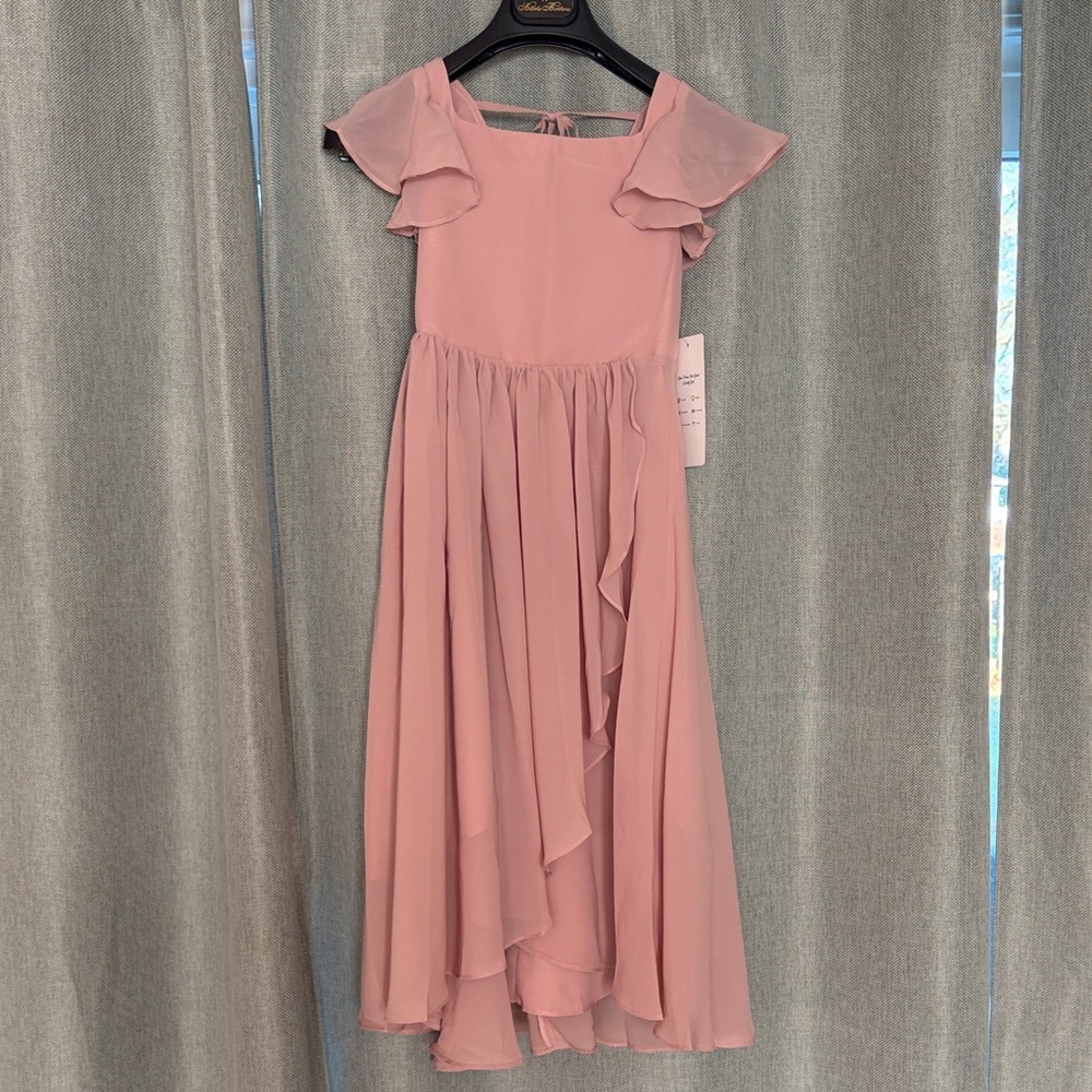 Elegant Pink Flower Girl/Junior bridesmaid Dress